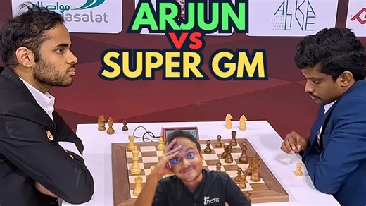 阿琼·埃里盖西与超级特级大师的区别 I 阿琼 vs S.L. 纳拉亚南_ChessBase India