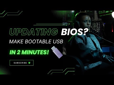 Updating BIOS? Make Bootable USB in 2 Minutes!