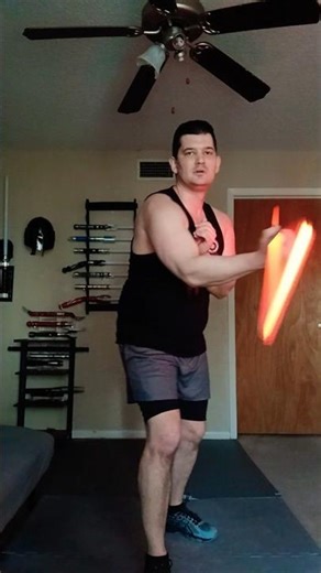 Quick little spinning trick using a Double Bladed Lightsaber