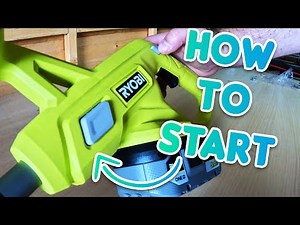 How To Start The Ryobi One+ Cordless String Trimmer