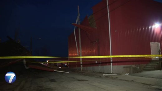 Strong winds rip roof off Springfield tire shop | Haystack News