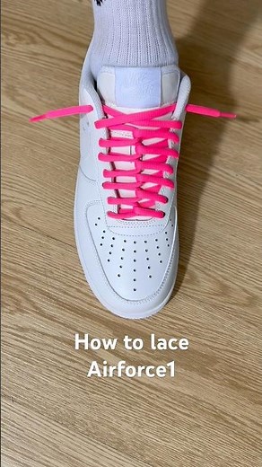 How to lace Nike Air Force 1 Low#sneakers #shoes #nike #airforce