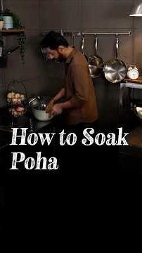 Best way to soak Poha #cookingtips #ranveerbrar #poharecipe