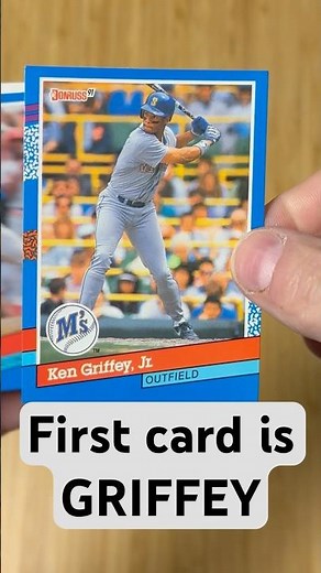 Opening a 1991 Donruss Baseball Pack – First Card is KEN GRIFFEY JR! #baseballcards #kengriffeyjr