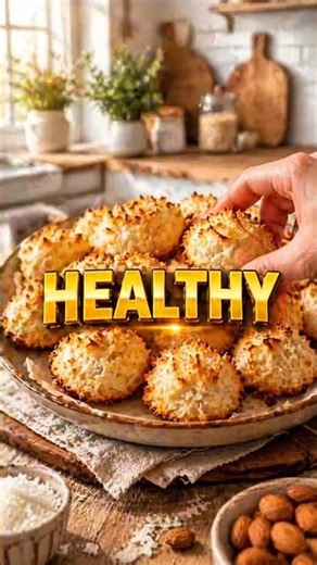 🥥🍪 Healthy Coconut Macaroons 😋