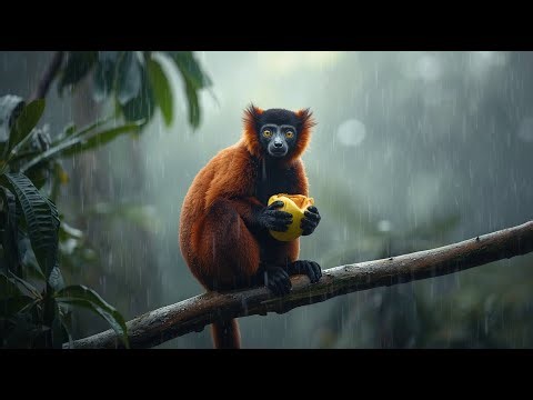 Red Ruffed Lemur – The Vibrant Canopy Acrobat of Madagascar 🌺 | Nature’s Colorful Primate
