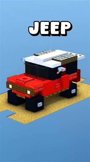 I Build a Jeep in Minecraft🚙