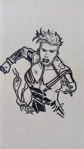 Drawing Comics: Captain Marvel #comicdrawing