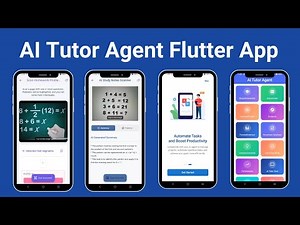 AI Tutor Agent Flutter App | Maths Homework Helper | AI Math Solver App | AI Assistant