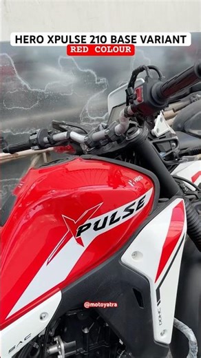 Hero Xpulse 210 Base Variant 2nd Red Colour Reached at Showroom #xpulse210baseredcolour