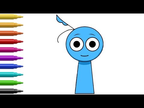 How to Draw Incredibox Blue Sprunki | Step-by-Step Drawing #howtodraw #drawing #sprunki #incredibox