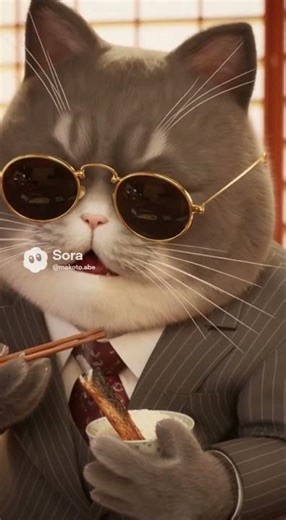 【＃shorts】猫兄貴(*ΦωΦ*) ～cat boss～ #sora #sora2 #chatgpt #cat