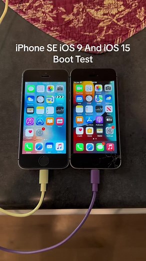 iPhone SE iOS 9.3.2 VS Latest iOS 15.7.6 Boot Up Test! #iphone #phone #iphonese #2016 #ios9 #ios15 #oldiphone #se #spacegray #apple #tech #technology #oldphone #phones #fyp #foryou #foryoupage