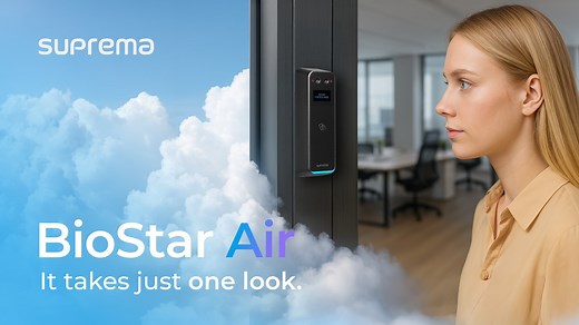 Introducing BioStar Air – Suprema’s 100% cloud-native access control platform, bringing the most advanced biometric to the cloud. BioStar Air eliminates the need for on-premise servers and door controllers. ★Discover More: https://vo.la/NlfYpT It simplifies access control across multiple sites and tenants with seamless management. Enjoy broad credential flexibility and effortless scalability with Edge architecture! #BioStarAir #CloudAccessControl #Suprema #SecurityTech | Suprema
