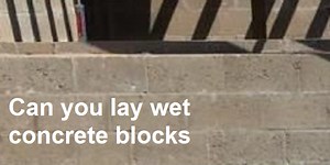 Can You Lay Wet Concrete Blocks? – The DIY Fix