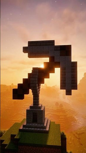 Minecraft Pickaxe Build #minecraftbuilds #minecraftbuilding #minecraftbuild