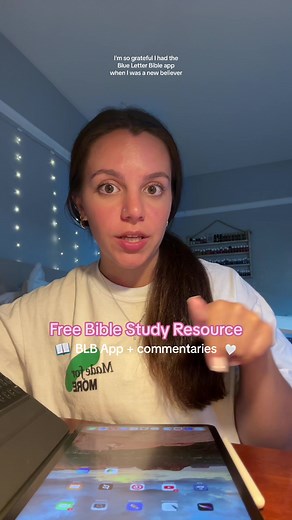 Not sponsored I just adore the Blue Letter Bible App!!! It got me into reading commentaries early in my walk with the Lord & I think its a wonderful resource for all new believers!📖☺️🫂🤍 #biblestudytips #biblecommentary