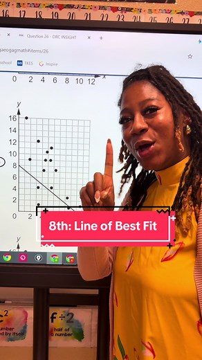 8th Grade Line of Best Fit & Scatterplot with Ms Moore