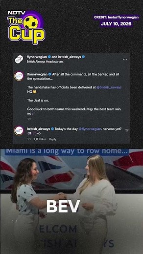 Norwegian Air Changes Logo After Losing FIFA Bet To British Airways | England Vs Norway Highlights