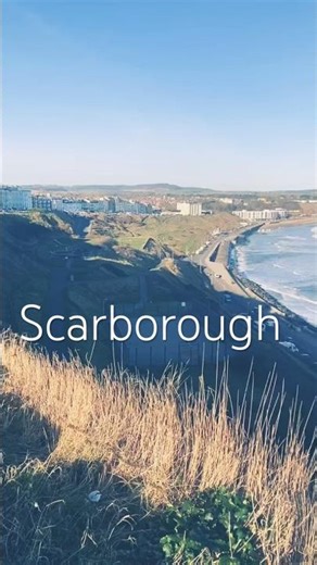 Scarborough is a resort town on England’s North Sea coast #scarborough #travel #shorts #sea#amazing