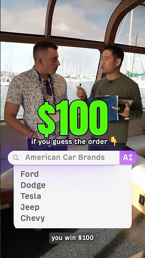 Guess which American Car Brand is the Most Popular in AI Search - Win $100