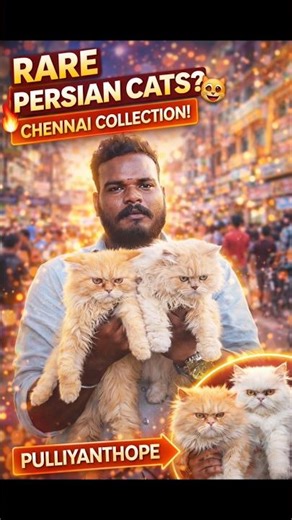 🔥 Persian Cats in Chennai 😍 Gowtham’s Rare Fluffy Collection | Must Watch! 🐱🔥