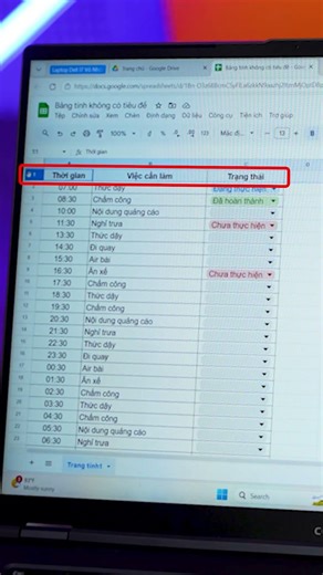 MẸO GOOGLE SHEET - CỐ ĐỊNH DÒNG TIÊU ĐỀ #fptshop #lamchillsongchat
