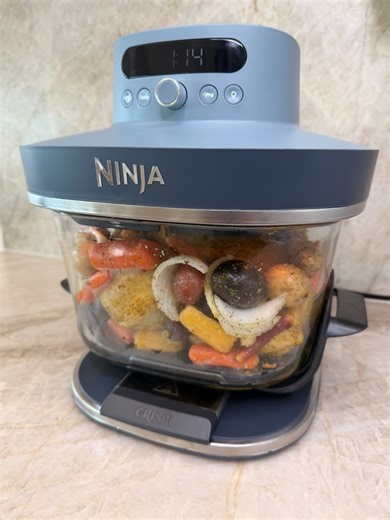 111K views · 484 reactions | Amazon New Glass Air Fryer! COMMENT “New” to receive a DM. This is a new ninja crispy 6 in 1 glass air fryer. Easily air fry, bake, crisp, roast and dehydrate. It’s also on BF/CM deal 李 #amazonkitchen #amazonhome #cookingmadeeasy #kitchenmusthave #nontoxiccookware | Elnaz Hamai Home Hacks | Facebook