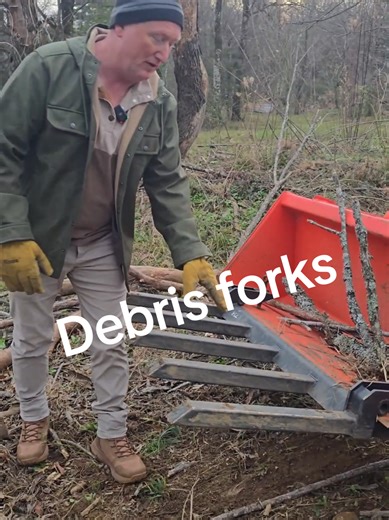48-Inch Clamp-On Debris Forks for Efficient Cleanup