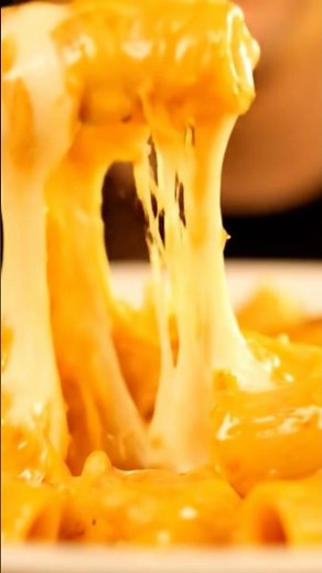 ASMR Cheesy Pasta Mukbang | Ultimate Cheese Pull Satisfaction 🍝🧀 #food