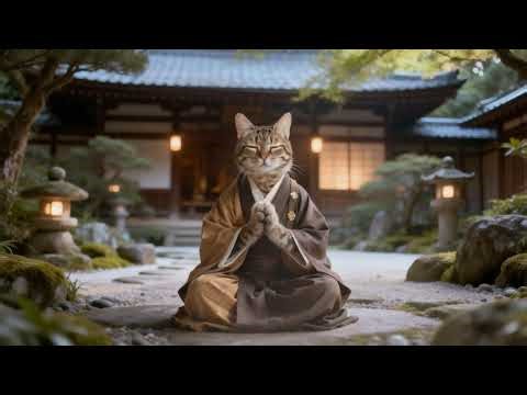 Master Cat Deep Japanese Ambient for Anxiety Relief and Calm Sleep | 3 Hours
