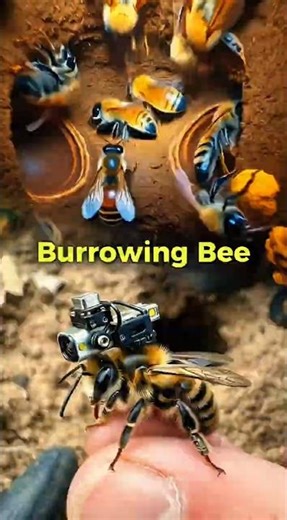 Burrowing Bee POV: Ultra-Realistic Nest Exploration Scientific Macro Wildlife