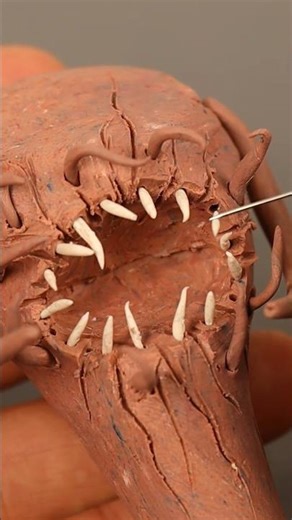 I make plasticine monster #clay #plasticine #monster #stopmotion