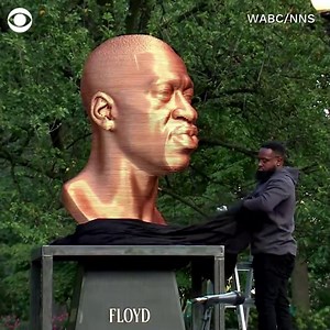 394K views · 6.9K reactions | An exhibit called "See In Justice" inspired by events of 2020 opened Thursday in New York City. The 10-foot wood sculptures of George Floyd, Breonna Taylor and Congressman John Lewis were unveiled in Union Square to honor their lives through art. | CBS News | Facebook