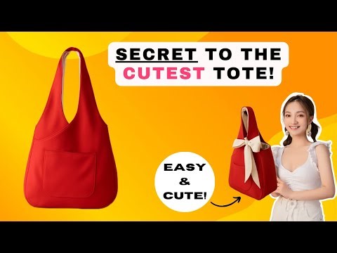 How to Sew a Cute Fabric Bag – Beginner Friendly Sewing Project | Tote Bag Sewing Tutorial