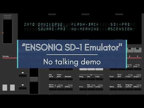 FREE SYNTH: ENSONIQ SD-1 Emulator (by Sojus Records) - No talking demo