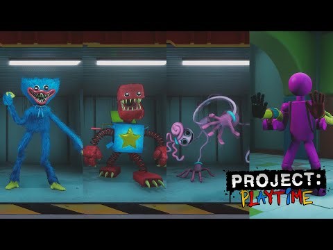 Project Playtime All Monsters Animations (4k 60FPS)