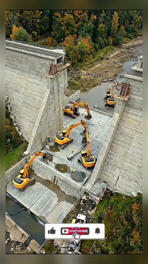 How dam is created? #DreamTrackAI #dam #waterreservoir