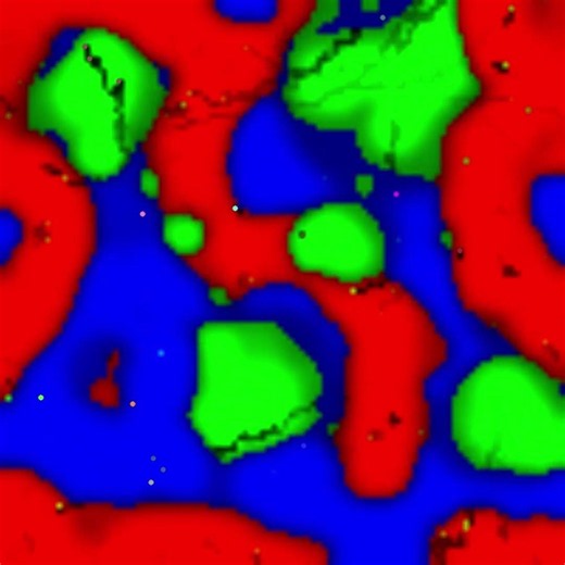 Evolving Biological Cell Simulation #coding #artificiallife #science #artificialintelligence