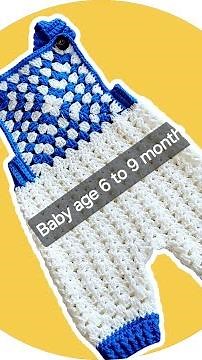 Beautiful baby overall/crochet romper : Very EASY 🥰