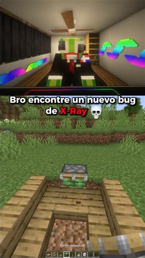 I discovered an X-Ray glitch in Minecraft! 😳 #minecraft #shorts #exploit