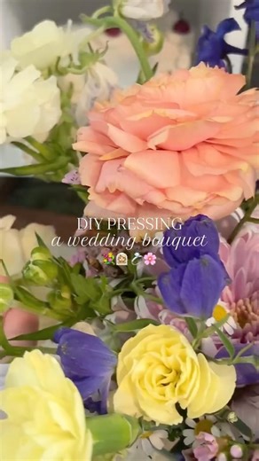 How To Press Wedding Flowers | Wedding Flower Bouquet 💐🌸🌷🌻