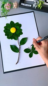 117K views · 834 reactions | Using leaves you can find everywhere to make a small flower. It’s simple and beautiful. Let’s try it together! #fblifestyle #crafts | Art, Crafts and Journals | Facebook