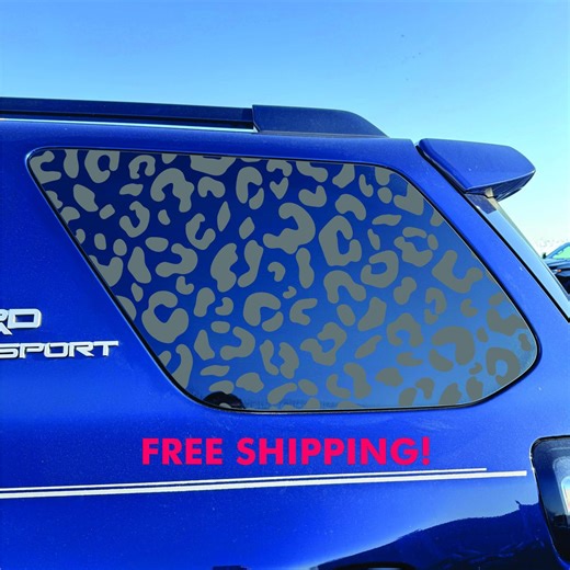 Toyota 4runner Window Decal - 2014-2024 - Matte Black Sticker - Cheetah - Etsy