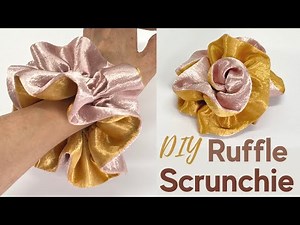 How to Make a Ruffle Scrunchie Easy DIY
