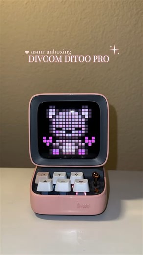 Sydney Kekainani Winn on Instagram: "asmr unboxing Divoom DITOO Pro 🩷 @divoom_global •customizable features on the Divoom app! •multiple settings like an alarm clock, Bluetooth speaker, pixel art display, picture display, and mini games! #asmr #divoom #divoomditoo #asmrunboxing #techreels #pinkgamingsetup #pinkaesthetic"