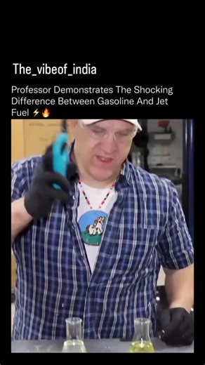 Bipin Yadav on Instagram: "Most people have no idea how differently these two fuels actually behave 🧑‍🔬 ​Gasoline and jet fuel come from the same petroleum source, but they are engineered for completely different worlds. Gasoline is a lighter, highly volatile fuel designed to ignite instantly and burn fast to support rapid piston cycles in car engines. Even a small spark is enough to set it off. ​Jet fuel is built for something entirely different. It is kerosene-based, heavier, and far less vo