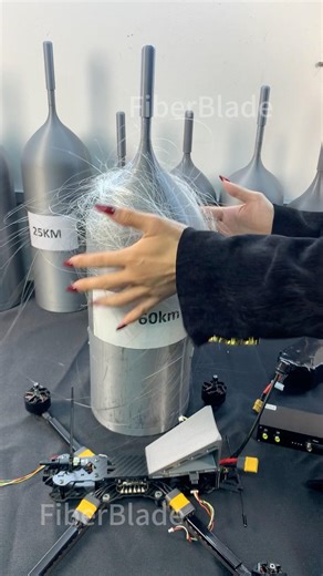 60km interference? Not a problem for our fiber drone.Stable, unstoppable, ultra-long range.#fiber