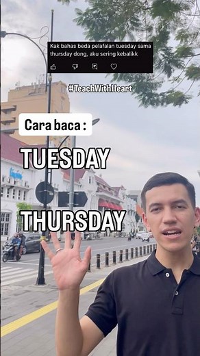 How to read 'TUESDAY' & 'THURSDAY' correctly (often the opposite) #english