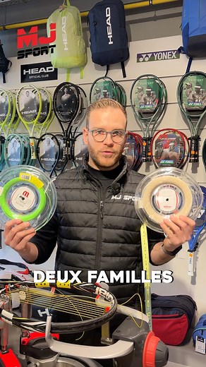 2.2K views |  Monofilament ou multifilament ? 樂 Tout savoir sur le cordage tennis ! ️ | MJ Sport - Rocourt | Facebook